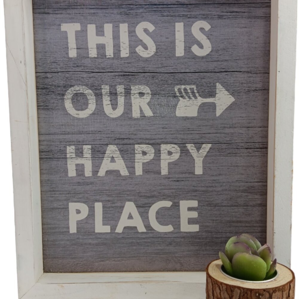 This Is Our Happy Place Wall Sign, Table Or Ledge Display-Home decor - Picture 8 of 8